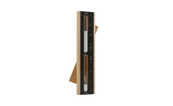 Sablier de Sauna en Bouleau et Acier – Narvi Black