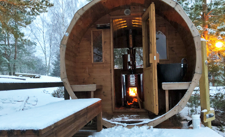 Sauna exterieur à bois finlandais