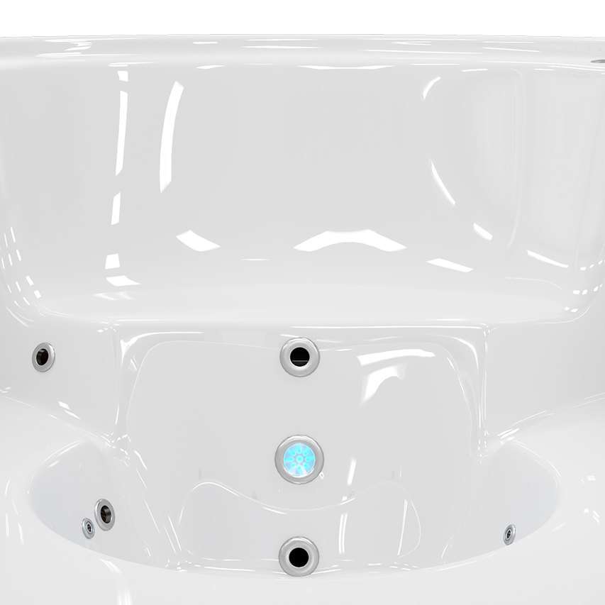 Jets massant et éclairage LED bain nordique Nordiska L