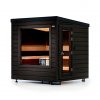 Cabine sauna extérieur Hetki Onni sur fond blanc