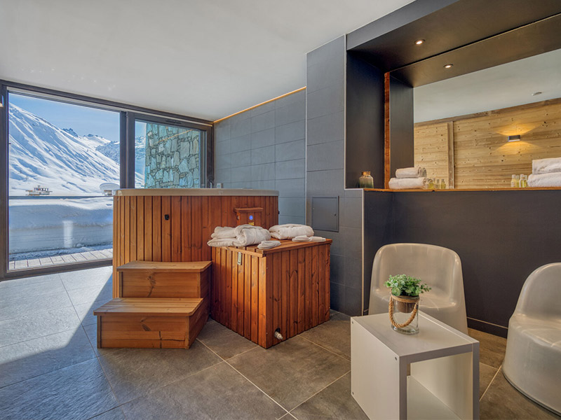 Bain nordique dans un hôtel