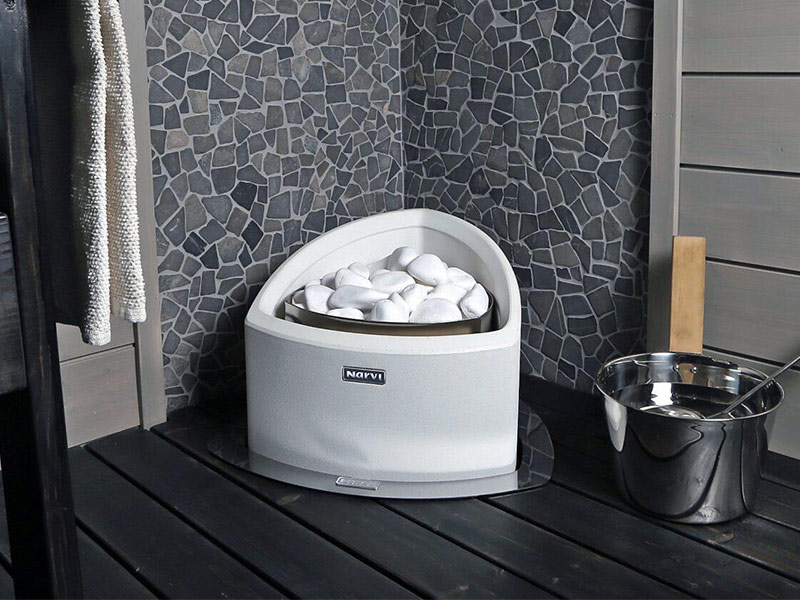 Poêle sauna électrique encastré