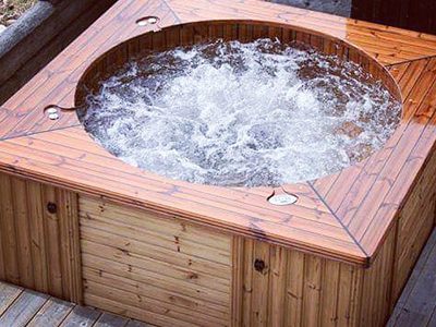 Bain nordique avec jets massant